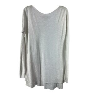 Eileen Fisher Gauzy Top Organic Cotton Linen Blend XL Beach Swim Cover Up Hi-Lo